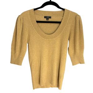 J. Crew Puff-Sleeve Silk-Blend Lightweight Sweater Womens Medium M